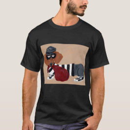 Dachshund traktatiedief inbreker t-shirt