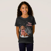 Dachshund Tree Merry-kerstdachshund-programma's vo T-shirt (Voorkant volledig)