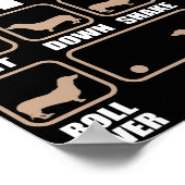 Dachshund Tricks-design voor studenten Poster (Hoek)