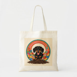 Dachshund Tunnel Graven Pret Tote Tas