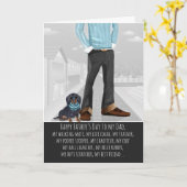 Dachshund uit de Dog-Vaderdag Kaart (Gele Bloem)