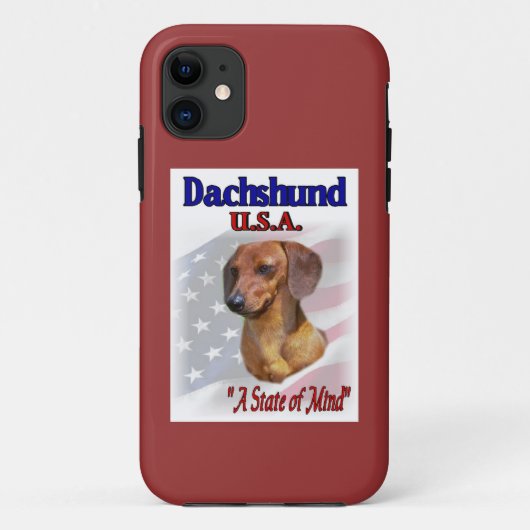 Dachshund USA Case-Mate iPhone Case (Achterkant)