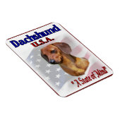 Dachshund USA Magneet (Rechterzijde)