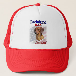 Dachshund USA Patriotic Trucker Pet