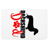 Dachshund Vader 4x6 Magneet (Horizontaal)