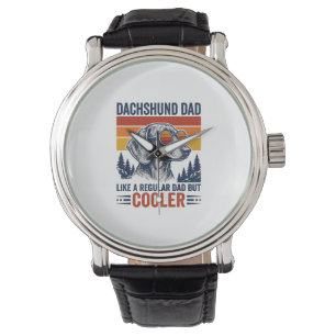 Dachshund Vader Als een Gewone Vader Maar Koeler T Horloge