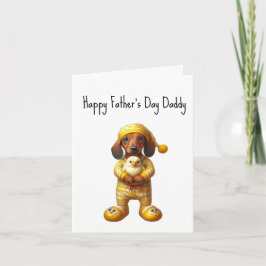 Dachshund Vader Vaderdag kaart