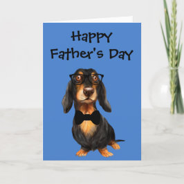 Dachshund Vaderdag Kaart