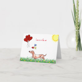 Dachshund Valentijn Kaart