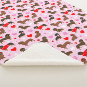 Dachshund-Valentijn Sherpa Deken (3/4)