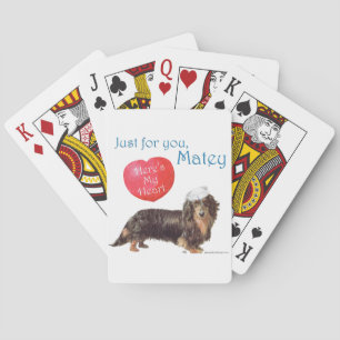 Dachshund Valentijn Speelkaarten