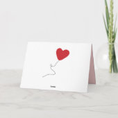 Dachshund Valentijn, Valentijnsdag roze en rood Kaart (Achterkant)