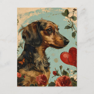 Dachshund  Valentijnsdag Briefkaart