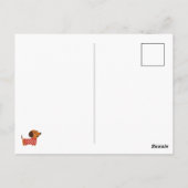 Dachshund-Valentijnsdag Briefkaart (Achterkant)