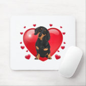Dachshund Valentijnsdag Gif Distress Mam Dog L Muismat (Met muis)