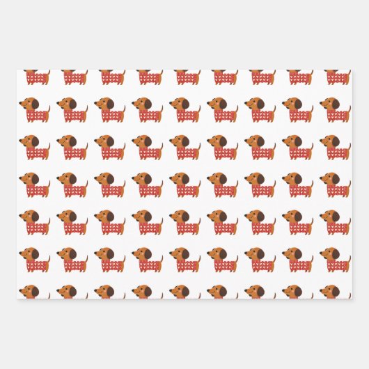 Dachshund-Valentijnsdag Inpakpapier Vel (Voorkant 2)