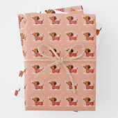 Dachshund-Valentijnsdag Inpakpapier Vel (In situ)