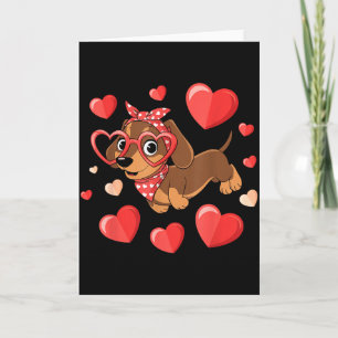 Dachshund Valentijnsdag Wiener Dog Liefhebber Ween Kaart