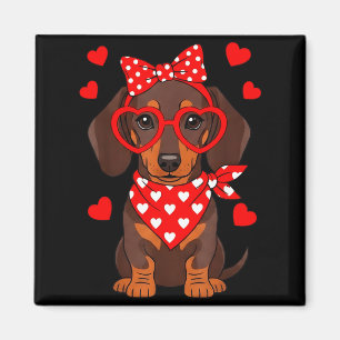 Dachshund Valentijnsdag Wiener Dog Liefhebber Ween Magneet