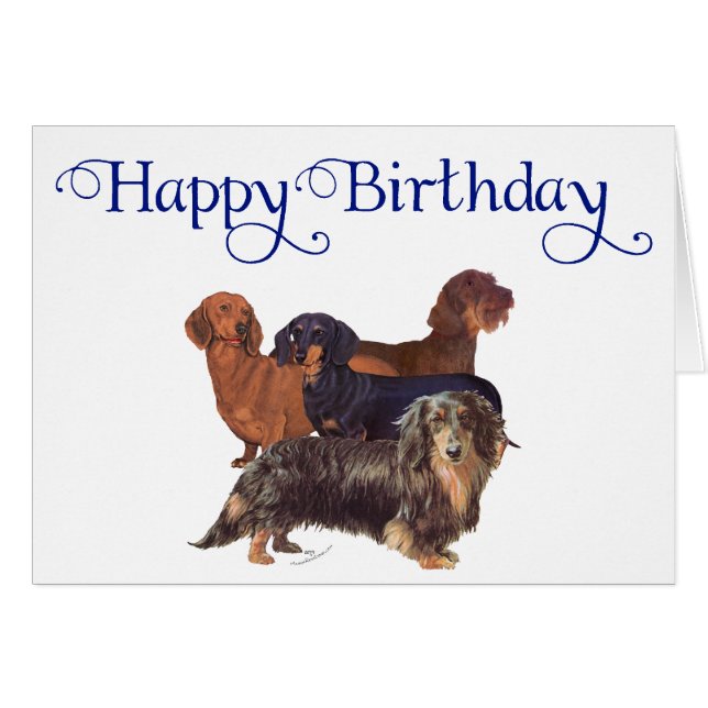 Dachshund Varieties (Voorkant Horizontaal)