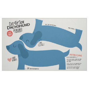 Dachshund-verbinding knippen en naaien - Fun DIY P Stof