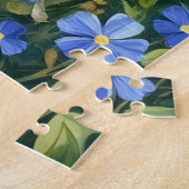 Dachshund Vergeet-mij-nietweidekunst Legpuzzel (Zijkant)