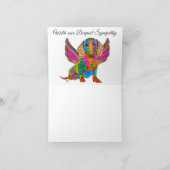 Dachshund verlies van een huisdier condoleance kaa kaart (Binnen)