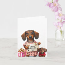 Dachshund Viering Moederdag