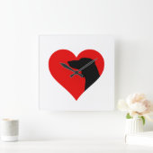 Dachshund Vierkante Klok (Huis)