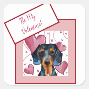 Dachshund  vierkante sticker