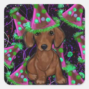 Dachshund Vierkante Sticker
