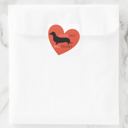 Dachshund Vierkante Sticker (Tas)