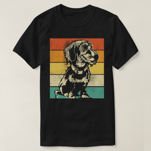 Dachshund Vintage 1 T-shirt (Design voorkant)