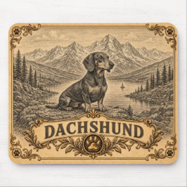 Dachshund, Vintage Heritage Dog Muismat