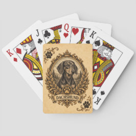 Dachshund, Vintage Heritage Dog Pokerkaarten