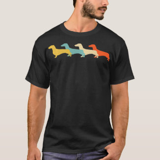 Dachshund Vintage Retro Sausage Dog Hound Lover 60 T-shirt