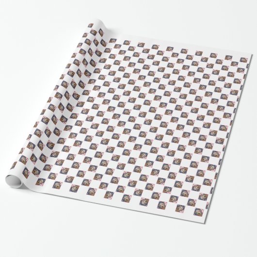 Dachshund Vlag 2 Cadeaupapier (Uitgerold)