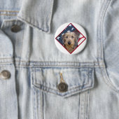 Dachshund Vlag 2 Ronde Button 5,7 Cm (In situ)
