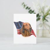 Dachshund Vlag Briefkaart (Staand voorkant)