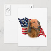Dachshund Vlag Briefkaart (Voorkant / Achterkant)