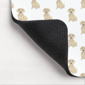 Dachshund (Vloeiend, Cream) Muismat (Hoek)