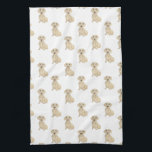 Dachshund (Vloeiend, Cream) Theedoek<br><div class="desc">Ik hou van dit zoete patroon van een gladde roomkleurige waterverf-illustratie van de dachshund, omdat het klassiek genoeg is om als neutraal te dienen, maar poppen als een zelfstandig stuk! Het is de perfecte aanvulling op elke familiekamer, kleuter, kantoor of zelfs de grot van het man! Voor de liefste cadeaus,...</div>