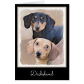 Dachshund (vloeiend) schilderen - Oorspronkelijke  (Voorkant)