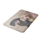 Dachshund (vloeiend) schilderen - Oorspronkelijke  Badmat (Gekanteld)