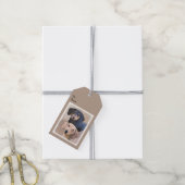 Dachshund (vloeiend) schilderen - Oorspronkelijke  Cadeaulabel (Met Touw)