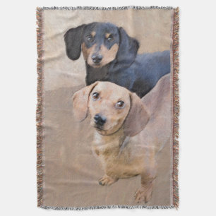 Dachshund (vloeiend) schilderen - Oorspronkelijke  Deken
