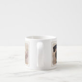 Dachshund (vloeiend) schilderen - Oorspronkelijke  Espresso Kop (Achterkant)