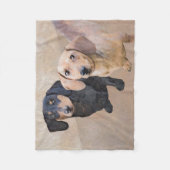 Dachshund (vloeiend) schilderen - Oorspronkelijke  Fleece Deken (Voorkant)