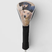 Dachshund (vloeiend) schilderen - Oorspronkelijke  Golfheadcover (Voorkant)