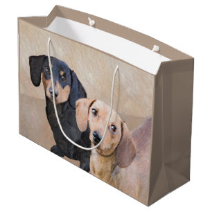 Dachshund (vloeiend) schilderen - Oorspronkelijke Groot Cadeauzakje